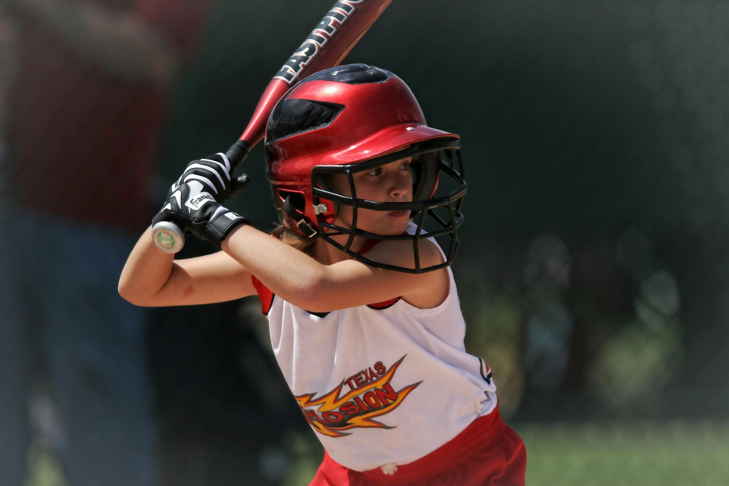 Softball Batter Girl Batting 163304 163304